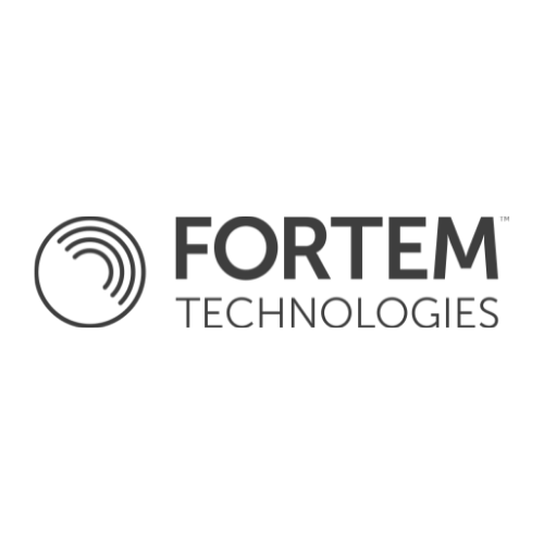 Fortem Technologies greyscale logo
