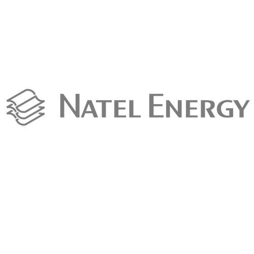 Natel Energy greyscale logo